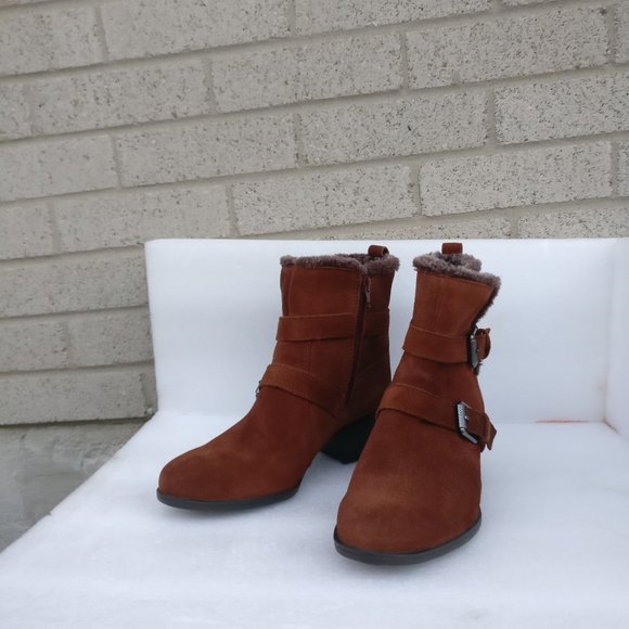 24hr Comfort- NATURALIZER 100%Waterproof Leather Lined Fall/Winter Ankle boot 9w - Picture 2 of 13